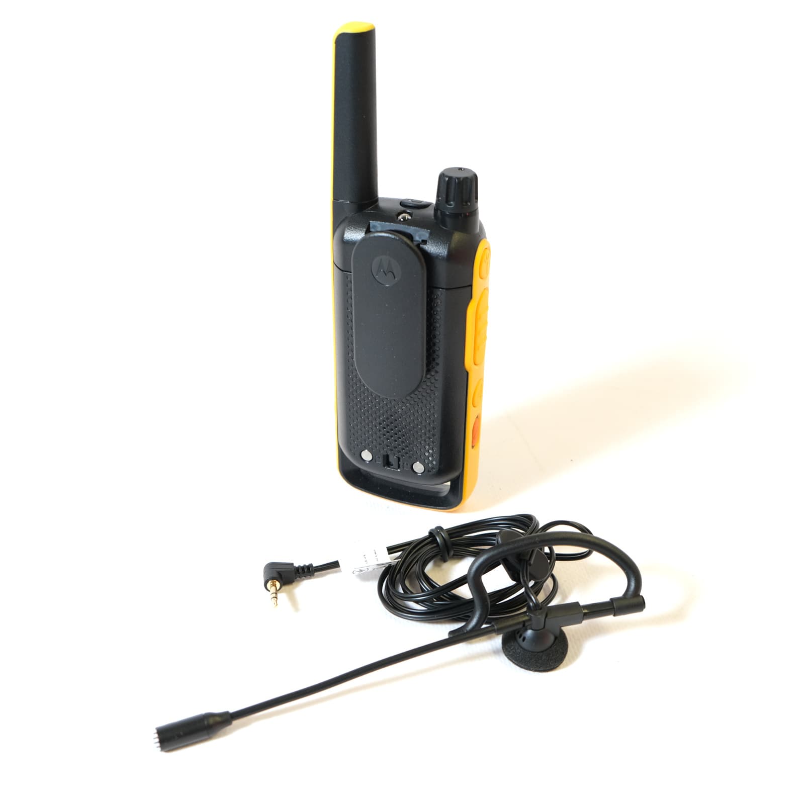 Funkgerät mit Mikrofon und Ladekabel