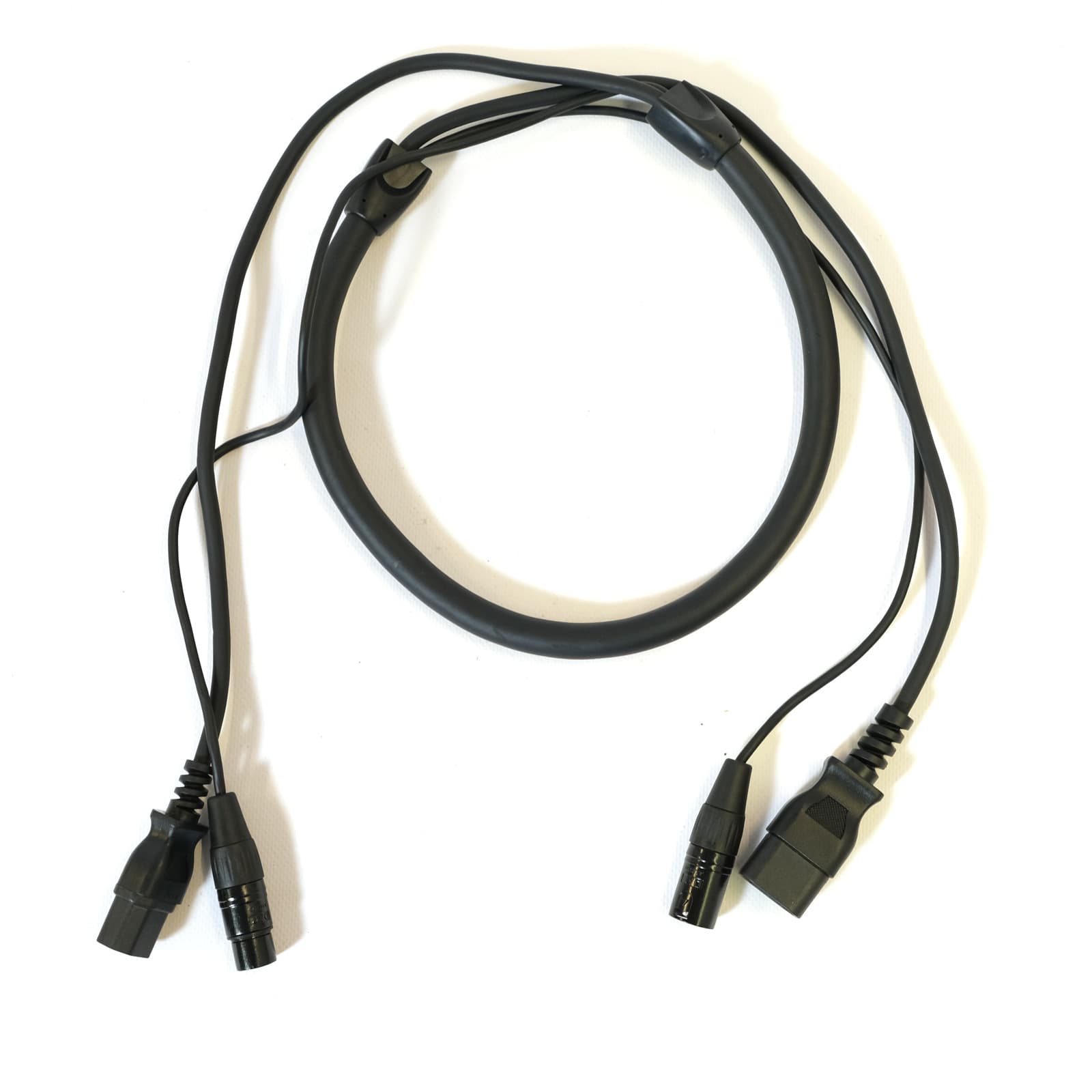 Hybridkabel Power Audio 1,5m (XLR+Kaltgerät female auf XLR+Kaltgerät)